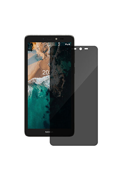 SILKASE Folie privacy pentru Nokia C2 2nd Edition, protectie ecran, silicon