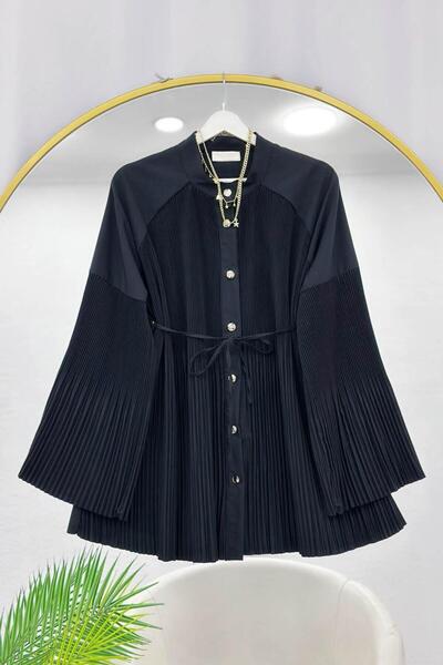 VOLT CLOTHİNG Pi̇li̇se Detailed Drawstring Shirt