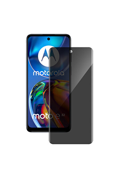 SILKASE Privacy film for Motorola Moto E32, screen protector, silicone