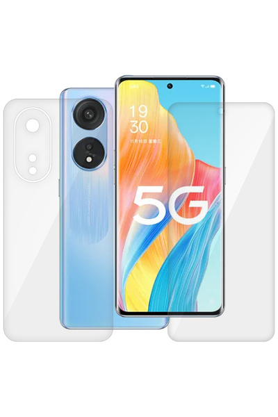 SILKASE Set of 2 foils for Oppo A1 Pro, phone protection, silicone