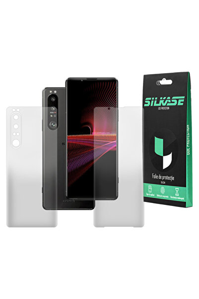 SILKASE Set of 2 matte films for Sony Xperia 1 III, phone protection, silicone