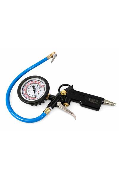 GEBOTOOLS Πιστόλι Πλήρωσης Ελαστικών-Αερόμετρο Με Ψηφιακό Μανόμετρο GEBO TOOLS