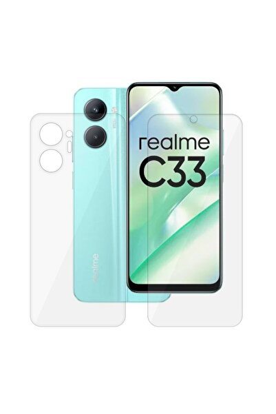 SILKASE Set of 2 foils for Realme C33, phone protection, silicone
