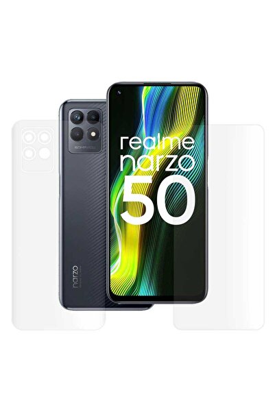 SILKASE Set of 2 matte films for Realme Narzo 50, phone protection, silicone