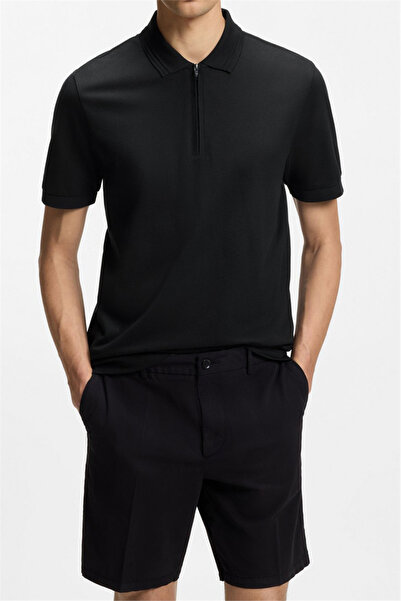 BOSS H Paras 70 Erkek Polo Yaka T-Shirt Siyah