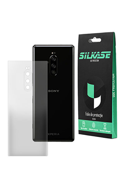 SILKASE Ματ μεμβράνη πλάτης για Sony Xperia 1, προστασία πλάτης, σιλικόνη