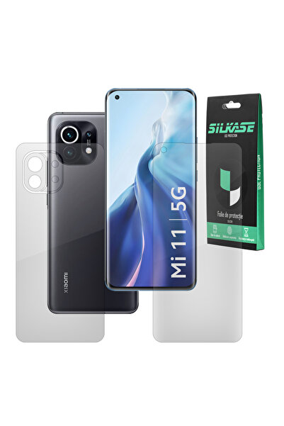 SILKASE Set of 2 foils for Xiaomi Mi 11, phone protection, silicone