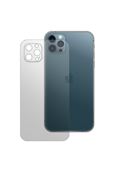 SILKASE Folie spate mata pentru Apple iPhone 12 Pro, protectie spate, silicon