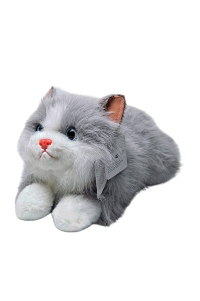 OEM Jucărie de Plus Pisică 55 cm, Pufoasă și Realistă, Blană Moale