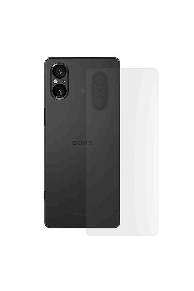 SILKASE Ματ μεμβράνη πλάτης για Sony Xperia 5 V, προστασία πλάτης, σιλικόνη
