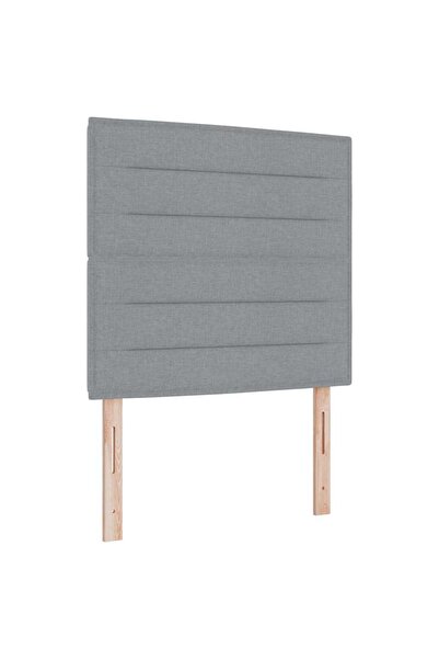 vidaxl Headboard Light gray 90 cm fabric