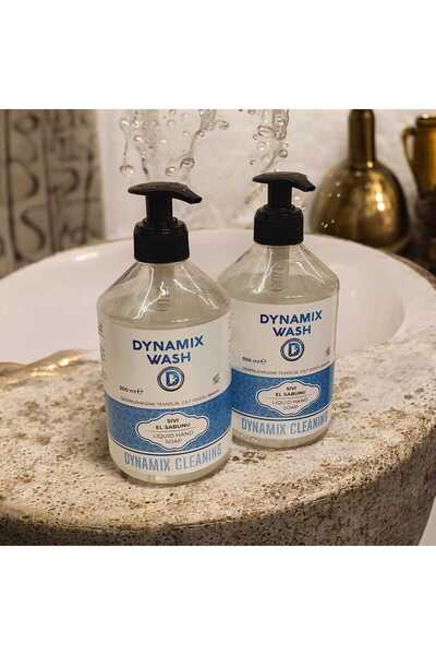 dynamix wash صابون يدوي معطر بالحمام/صابون أبيض معطر (نوع جل) 500 مل × 2