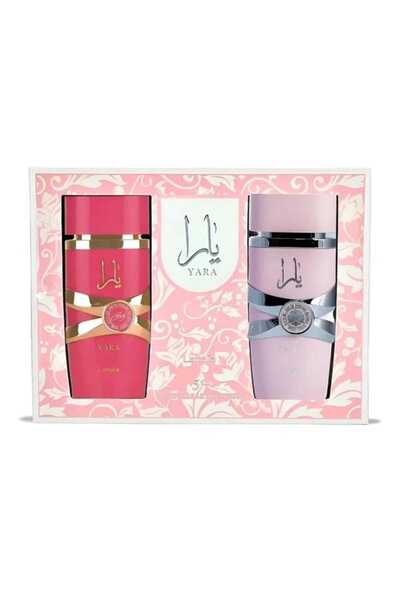 LATAF طقم يارا احمر ووردي من لطافه - 100ملي