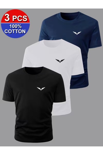 puolikuu تيشيرت مطبوع متعدد الاستخدامات للجنسين بمقاس كبير PLK