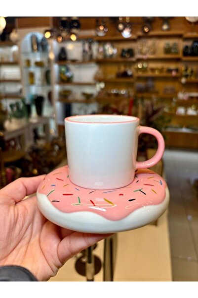 ACAR DONUT PEMBE TEK KİŞİLİK DOUBLE FİNCAN