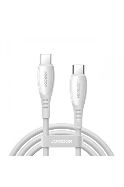 Joyroom Cablu Date si Incarcare USB-C - USB-C S-A59 Vibrant, 60W, 1.2m, Alb