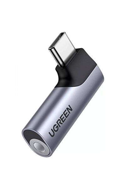 Ugreen Adaptor Audio USB-C - 3.5mm CM460 (20194) Unghiular, Gri