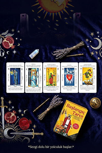 İkilem Yayınevi Başlangıç Tarot / Yeni Başlayanlar İçin Açıklamalı 78 Tarot Kartı ve Dijital Rehber Kitap