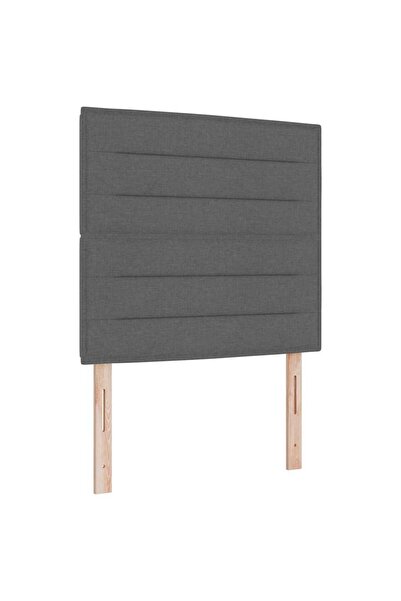 vidaxl Tăblie cap Gri închis 80 cm țesătură
