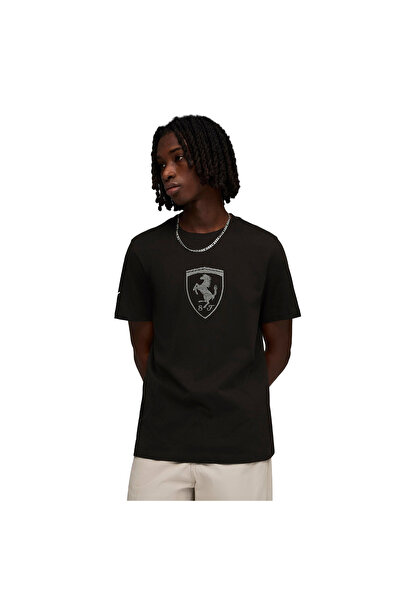 Puma تي شيرت فيراري تونال شيلد 635311 تي شيرت رجالي أسود