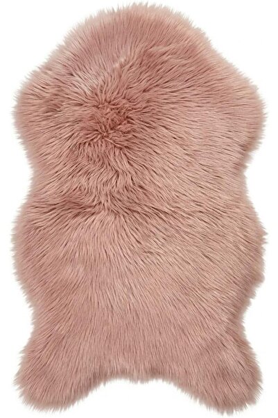 Biki Soft Faux Fur Rug 90X60 cm Non-Slip Fuzzy Carpet Pink