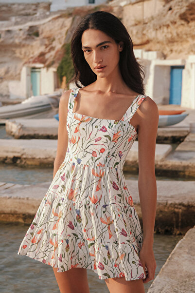 Dahlia Bianca Nadia Linen Dress