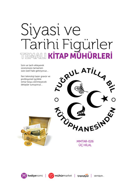 HEDİYENOMİ MühürMarket > ختم كتاب ثلاثي الهلال - إكسليبريس - ختم كتاب > MMTAR...