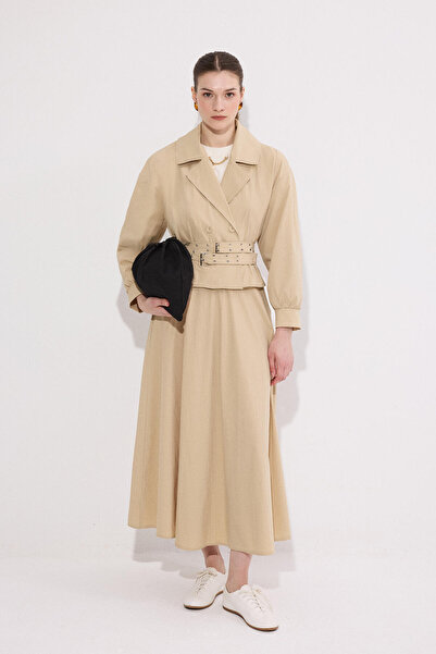Touché Privé Belted Jacket Skirt Suit