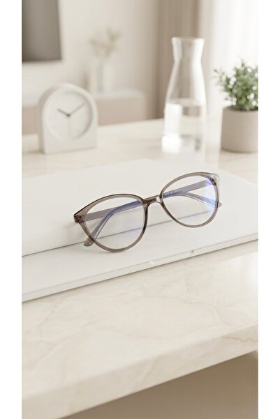 LOOKUP Blue Light Protection Cat Eye Leopard Glasses Optically Compatible Lis...