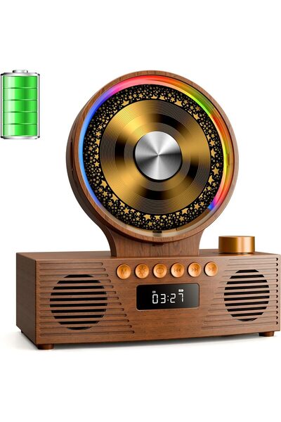 ROADOM Φορητό CD player Bluetooth 5.3, διπλά ηχεία Hi-Fi, μπαταρία 4000 mAh, ...