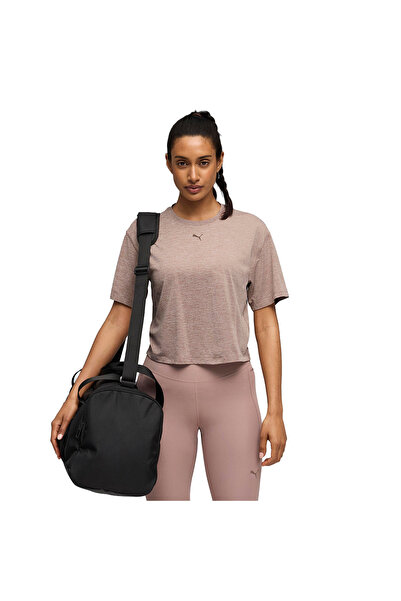 Puma Cloudspun Relaxed Kadın Bej Antrenman T-Shirt 52745788