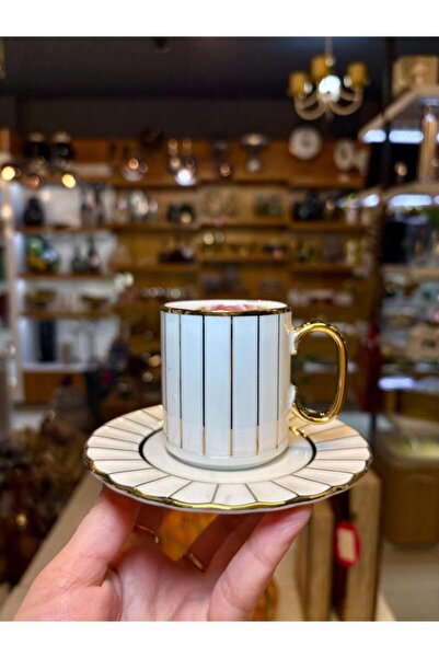 ACAR AISHA ALTIN 6 KİŞİLİK TÜRK KAHVESİ FİNCANI