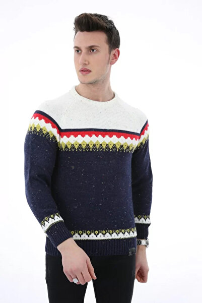 MORADO SE SIENTE PERFECTO Patterned Thick Winter Men's Casual Knit Sweater