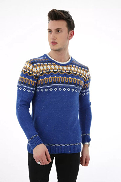 MORADO SE SIENTE PERFECTO Patterned Thick Winter Men's Casual Knit Sweater
