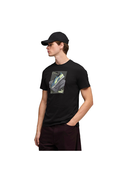 Puma Graphic Men's Black Casual Style T-Shirt 69177701