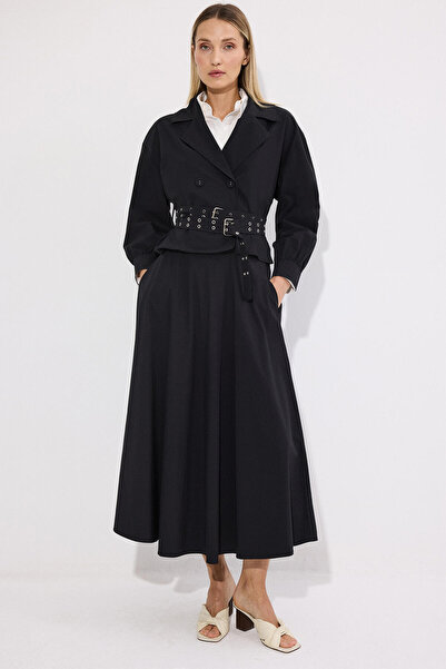 Touché Privé بدلة تنورة سترة بحزام