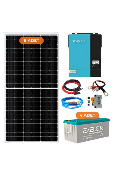 Exelon 6.2 Kw 6200 W 220 Volt Hazır XL Solar Enerji Paketi