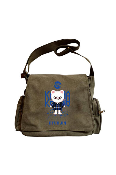 Toum Kpop Series Stray Kids Printed Unisex Black Messenger Bag