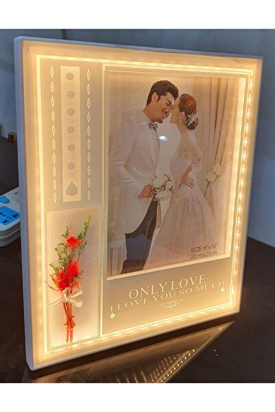 Decorhills FRAMES & DECOR Anniversary Photo Personalized with Names, LED Ligh...