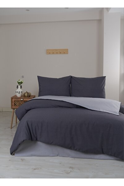 Bella Home طقم غطاء لحاف مزدوج بلون واحد من نيو بوكس |   ملمس ناعم |   تصميم ...