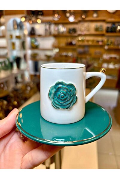 ACAR ROZSA 6 KİŞİLİK TÜRK KAHVESİ FİNCANI