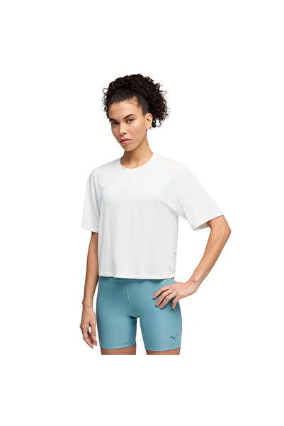 Puma Cloudspun Relaxed Γυναικείο Λευκό Μπλουζάκι Προπόνησης 52745702