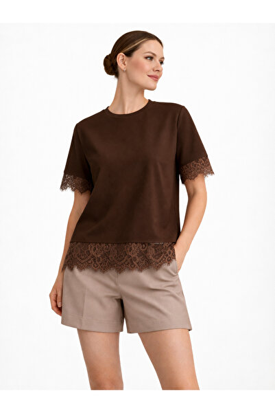 Kureyzibies Γυναικεία+Δαντελένια+Λεπτομερής+Καθημερινή+Μπλούζα