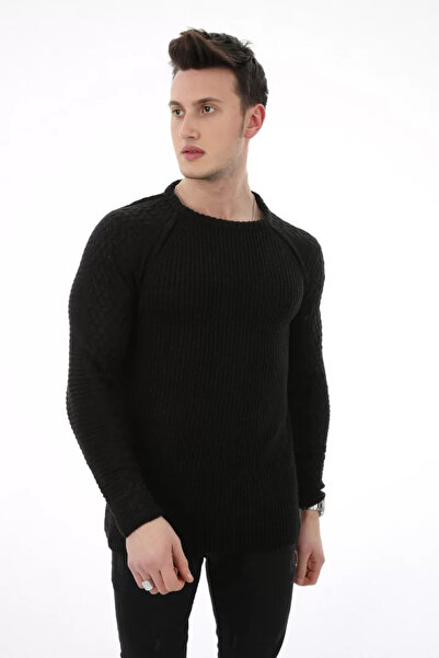 MORADO SE SIENTE PERFECTO Plain Crew Neck Thick Winter Men's Casual Knitwear ...