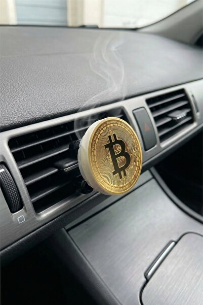 PROMOSYONİK Bitcoin Tasarımlı Fan Petek Oto Kokusu