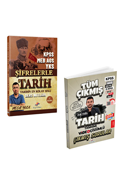 Dizgi Kitap KPSS MEB AGS YKS Şifrelerle Tarih Ders Notları ve Tarih Çıkmış So...