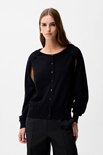 adL Kol Detaylı Triko Hırka