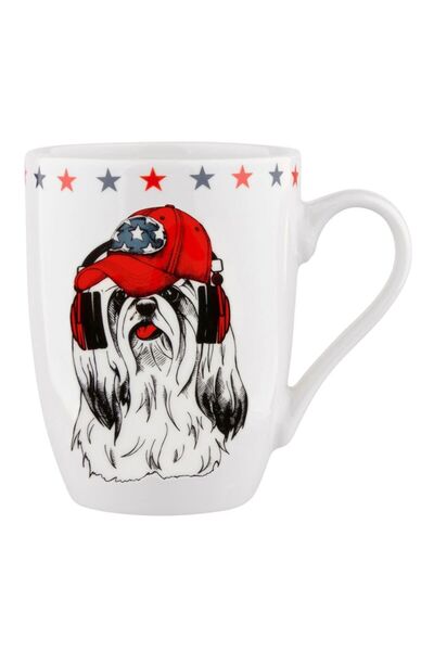 Home Ceramic mug with dog design – cool & modern style