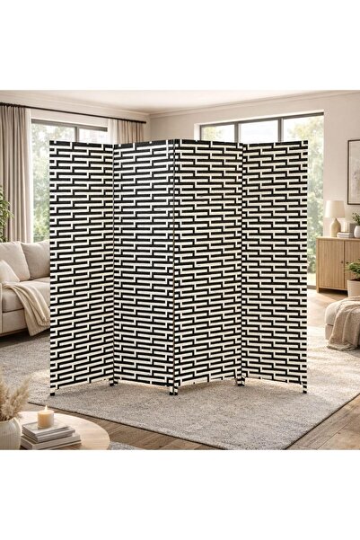 Decorhills حاجز غرفة قابل للطي بأربعة ألواح لحماية الخصوصية