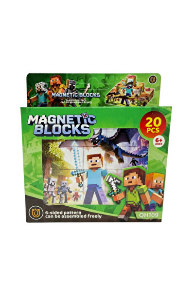 OEM Set 20 Cuburi Magnetice Minecraft, Magnetic Blocks